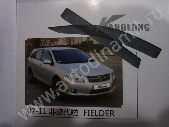 Дефлектор окна на креплении Toyota   Filder ZRE 124 2006